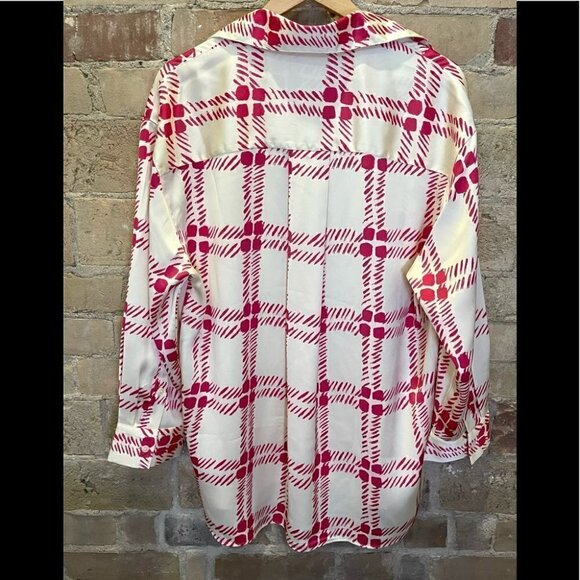 Marni x Uniqlo NWT Oversized Punk & White Shirt Sz XS - Picture 3 of 5